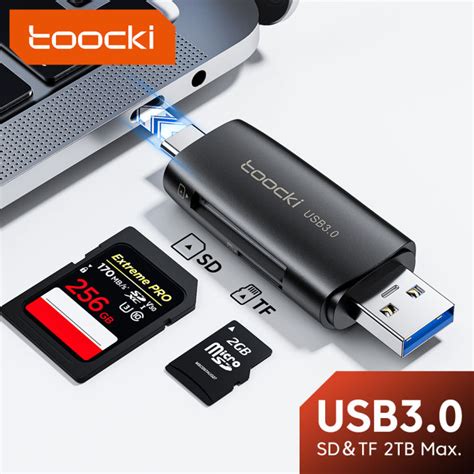 Toocki Card Reader USB 3.0 Type C OTG Memory Card Portable Adapter C Fast 2.0 | Lazada PH