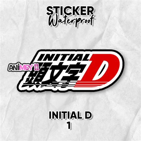 Initial D logo Sticker/Waterproof Anime Sticker/Akina Speedstar ...