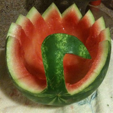 Carved Watermelon swan fruit bowl for hawaiian bday party | Watermelon carving, Watermelon, Fruit