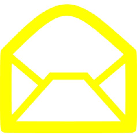 Yellow email icon - Free yellow email icons