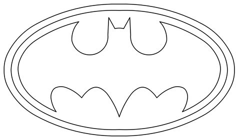 Batman Symbol Coloring Page Best Of Batman Logo Outline Coloring Page ...