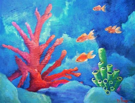 Coral Reef Watercolor Painting at GetDrawings | Free download