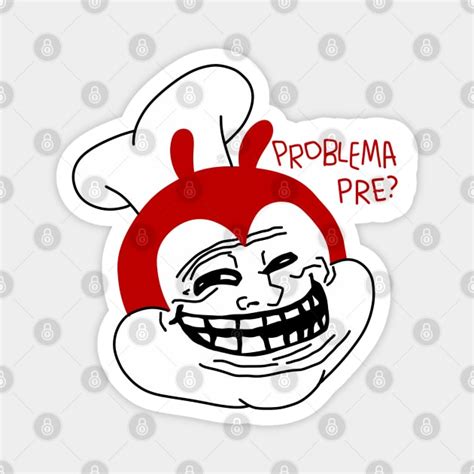 JOLLIBEE TROLL FACE FUNNY FILIPINO MEME - Jollibee - Magnet | TeePublic