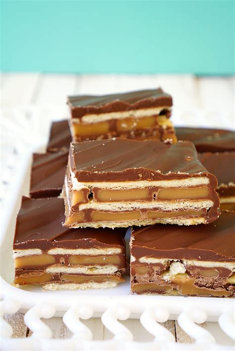 Gold Medal Caramel Chocolate Candy Bars - Happiness is Homemade