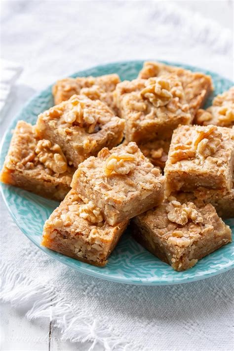 Walnut Toffee Bars-1 - Saving Room for Dessert