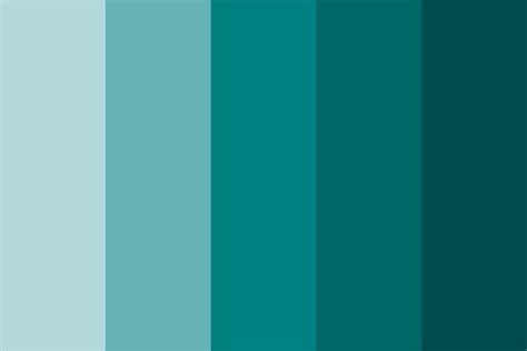 Shades of Teal Color Palette