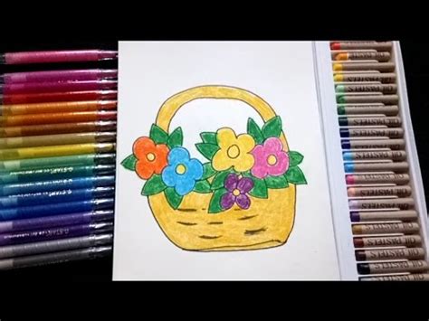 Basket Of Flowers Drawing at PaintingValley.com | Explore collection of Basket Of Flowers Drawing