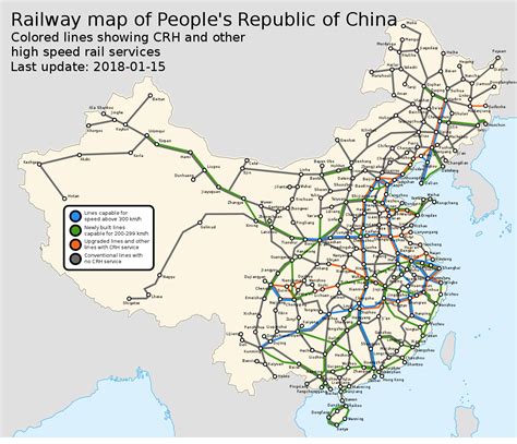 China Bullet Train Map