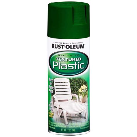 Rust-Oleum Specialty 12 oz. Forest Green Paint for Plastic Textured Spray Paint (Case of 6 ...