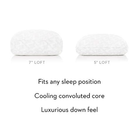 Z CONVOLUTION Pillow - Gel Infused DOUGH Memory Foam Core with GELLED MICROFIBER Fill - 3 Levels ...