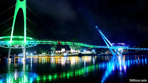 Darul Hana Bridge of Kuching Waterfront | 360Tour.Asia