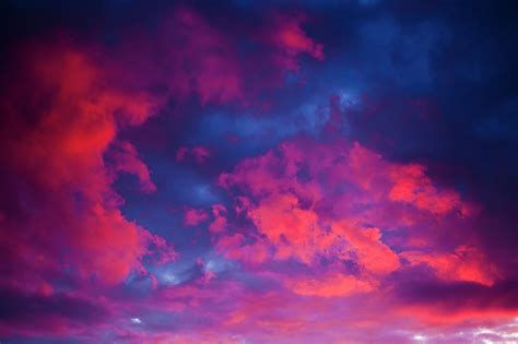 Pink Sunset Or Sunrise With Beautiful Clouds On The Sky Photograph by ...