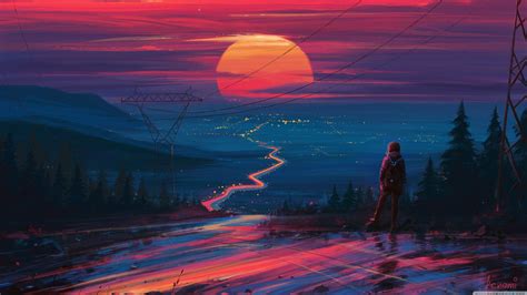 Journey Painting 4K wallpaper | Landscape wallpaper, Landscape art ...