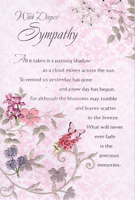 With Deepest Sympathy Card | Sympathy messages, Sympathy card messages, Sympathy quotes