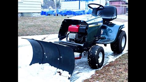 Homemade Snow Plow For Garden Tractor | Fasci Garden