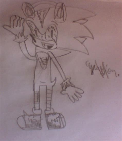 Sonic.exe listening music (art trade) by CyrusLion on DeviantArt