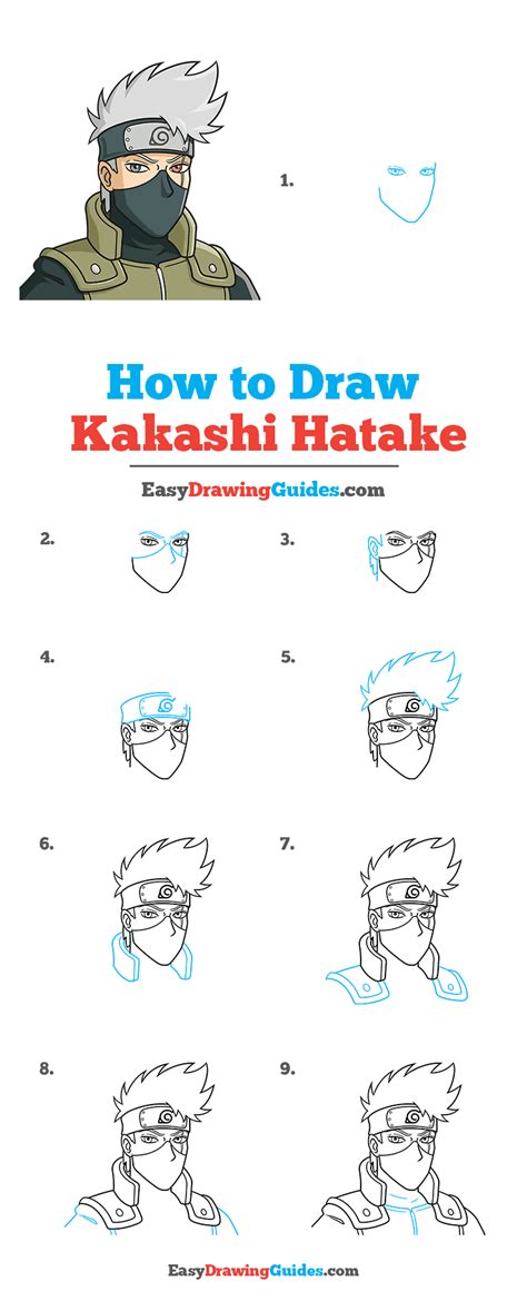 Kakashi Hatake Drawing Step By Step Kakashi Drawing Tutorial Easy – NBKomputer