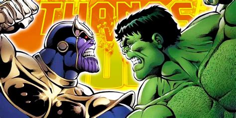 Thanos and Hulk Battle it Out in Marvel's New Miniseries