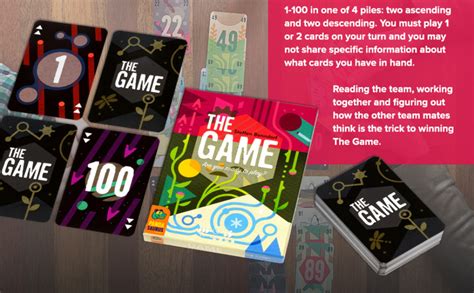 Amazon.com: The Game Card Game - A Highly-Addictive Challenge of Teamwork and Strategy, Fun ...