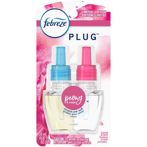 Febreze Plug Peony & Cedar Scented Oil Refill - Shop Scented oils & wax at H-E-B