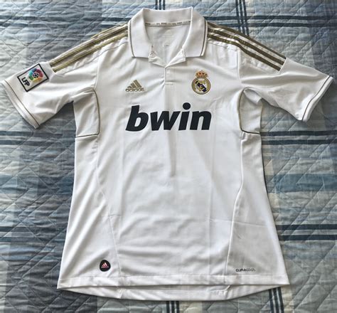 Real Madrid Home football shirt 2011 - 2012. Sponsored by Bwin