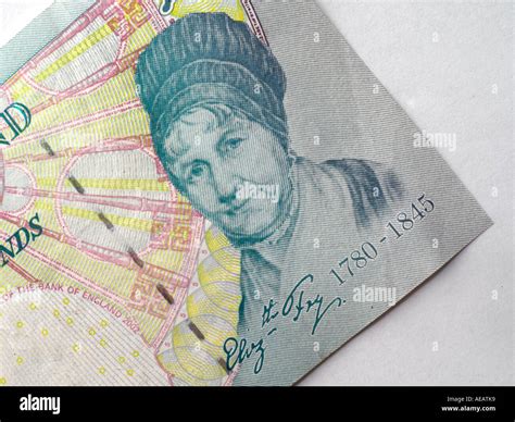 Five Pound Note with Elizabeth Fry 1780-1845 Stock Photo - Alamy