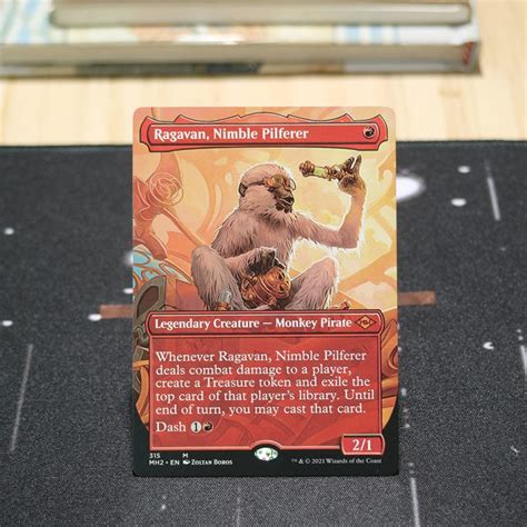 Ragavan, Nimble Pilferer extended art Modern Horizon 2 MH2 mtg proxy for GP FNM magic the ...