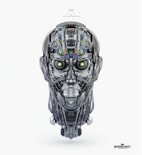 Cyborg head 3D model - TurboSquid 1226014