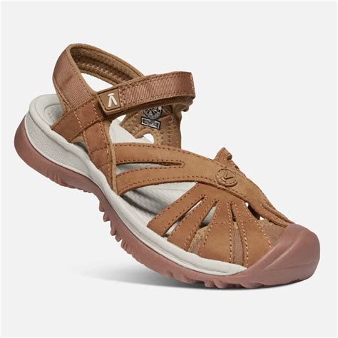 Keen Women's Rose Sandal Tan Leather | Laurie's Shoes