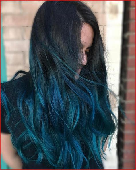 Ombre Teal Blue Hair Color - ZOO