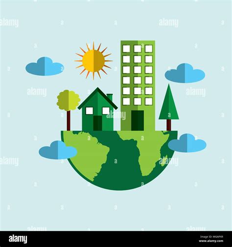 eco friendly design, vector illustration eps10 graphic Stock Vector Image & Art - Alamy