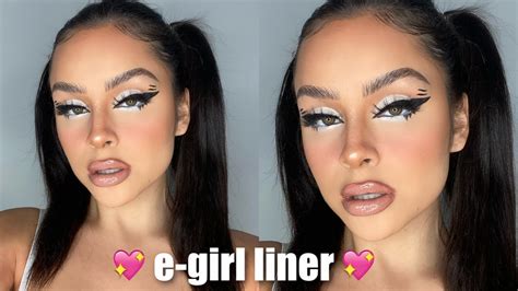 E-girl Puppy Eyeliner Tutorial - YouTube