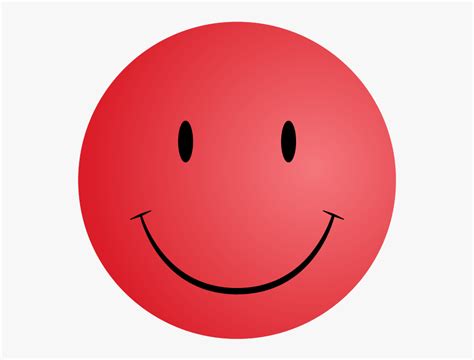 Red Smiley Face - Red Smiley Emoji Png , Free Transparent Clipart - ClipartKey