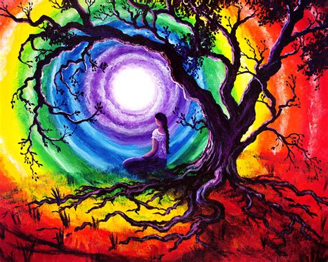 Tree Of Life Meditation Painting by Laura Iverson