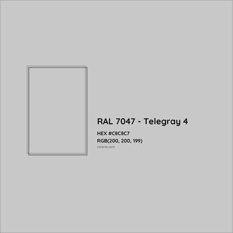 About RAL 7047 - Telegray 4 Color - Color codes, similar colors and paints - colorxs.com