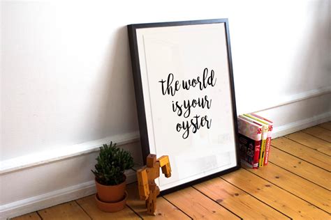 The World is Your Oyster Printable Art Wall Decor Print | Etsy