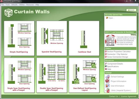 Curtain Wall - Cold Formed Steel Design Software & Training