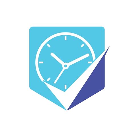 Premium Vector | Time management vector logo template