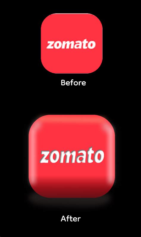 Zomato 3d logo design | Figma