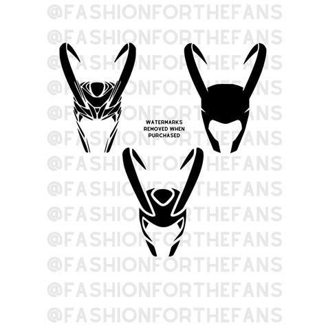 Loki Helmet Bundle Digital Download PNG & SVG File - Etsy Canada