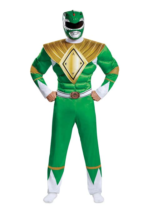 Men's Power Rangers Green Ranger Costume