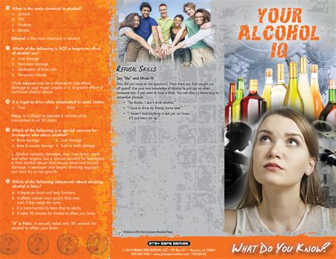 Your Alcohol IQ: What Do you Know? Pamphlet | Primo Prevention