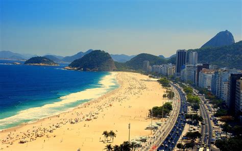 beach, Brazil, Rio de Janeiro, Copacabana Wallpapers HD / Desktop and ...