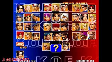 KOF All Player Select Collection (OST & AST) - YouTube