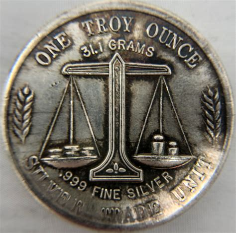 1 Troy Ounce Silver Screaming Eagle Silver Trade Unit Coin | Pristine Auction