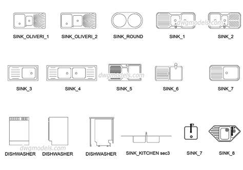 Kitchen Sink Section Cad Block | Wow Blog