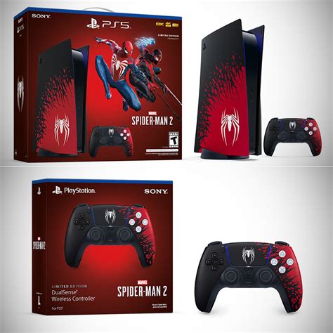 Sony Reveals Limited Edition Marvel's Spider-Man 2 PS5 Console Bundle and DualSense Controller ...