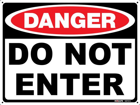 DANGER - Do Not Enter Sign |Westland Workgear