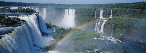 Panoramic Images's Rainbow over Iguazu Falls Canvas Art Prints | Fine ...