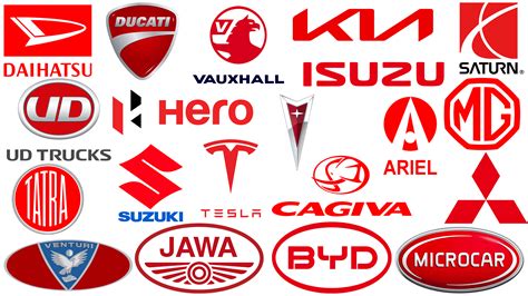 TOP Red Logos of Car Brands